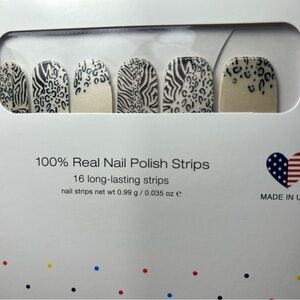 Color Street Zebra on the spot Leopard Nail Polish Strips